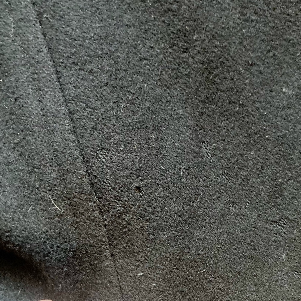 Jason Kole black wool double breasted belted jacket in size large - Picture 5 of 7